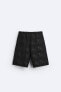 Braided jacquard bermuda shorts