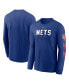 Фото #1 товара Men's Royal New York Mets Repeater Long Sleeve T-shirt