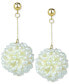 ფოტო #1 პროდუქტის Cultured Freshwater Pearl (2-3mm) Cluster Drop Earrings in 14k Gold