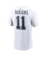 Men's Micah Parsons White Dallas Cowboys Player Name and Number T-shirt