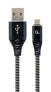 Фото #4 товара Кабель USB Gembird Cablexpert CC-USB2B-AMMBM-2M-BW - 2 м - USB A - Micro-USB B - USB 2.0 - 480 Mбит/с - черный