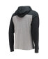 ფოტო #2 პროდუქტის Men's Heathered Gray, Black New Orleans Saints Franklin Wooster Long Sleeve Hoodie T-shirt