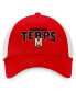 ფოტო #3 პროდუქტის Men's Red, White Maryland Terrapins Breakout Trucker Snapback Hat
