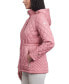 Фото #3 товара Women's Petite Quilted Hooded Anorak Coat