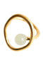 ფოტო #8 პროდუქტის Cosmos — Jade bead gold statement ring