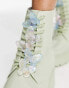 Фото #6 товара ASOS DESIGN Guava butterfly lace up wellies in mint green