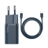 Фото #1 товара Super Si 1C szybka ładowarka USB-C 20W PD + kabel do iPhone Lightning 1m niebieski