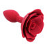 Фото #1 товара Rose Silicone Butt Plug Red