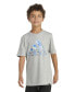 Big Boys Short Sleeve Chrome Logo Heather T-Shirt