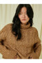 Фото #2 товара Свитер женский Koton Crop с узором на длинный рукав