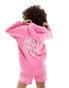 Фото #1 товара Missyempire oversized back logo hoodie co-ord in pink