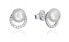 Фото #1 товара Gentle silver earrings with zircons and Clasica pearl 71051E000-68
