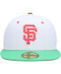 Фото #2 товара Men's White and Green San Francisco Giants 2010 World Series Watermelon Lolli 59FIFTY Fitted Hat