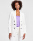 Фото #1 товара Плотный жакет Bar III для женщин, имитирующий двубортное пальто, созданный для Macy's