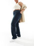 Фото #1 товара ONLY Curve Augusta high waisted straight leg jeans in mid blue