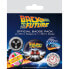 PYRAMID Back To The Future Delorean Badge Pack