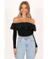 ფოტო #2 პროდუქტის Womens Cloe Off Shoulder Top