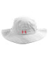 Men's White Utah Utes Performance Boonie Bucket Hat