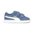 Фото #1 товара Puma Smash V2 Sd V Slip On Toddler Boys Blue Sneakers Casual Shoes 36517833