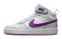 Кеды Nike Court Borough Mid 2 GS Бело-фиолетовые 35.5 - фото #1