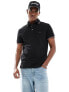 Фото #1 товара Tommy Hilfiger 1985 tipped slim polo shirt in black