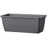 Plant pot Deroma Rectangular Anthracite Dark grey Injected