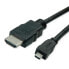 Фото #2 товара ROTRONIC-SECOMP Green HDMI High Speed Kabel mit Ethernet ST - Micro ST 2 m 11.44 - Cable - Digital/Display/Video