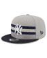ფოტო #1 პროდუქტის Men's Gray, Navy New York Yankees Band 9FIFTY Snapback Hat
