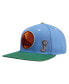 Фото #4 товара Men's Light Blue, Green Golden State Warriors Retro Program 2-Tone Snapback Hat