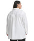 ფოტო #2 პროდუქტის Plus Size Embellished Printed Button-Front Shirt, Created for Macy's