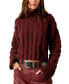 Фото #1 товара Soul Searcher Mock Neck Textured Sweater