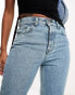 ASOS DESIGN mid rise straight jeans in vintage lightwash Helle Waschung, W36 L30 - фото #9