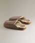 Warm leather moccasins