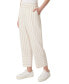 Фото #3 товара Women's Striped Pull-On Cropped Trousers