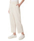 ფოტო #3 პროდუქტის Women's Striped Pull-On Cropped Trousers