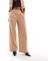 Фото #4 товара AllSaints Aleida wide suit trousers in brown