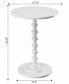 17.75" Medium-Density Fiberboard Palm Beach Spindle Table