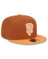 Men's Brown/Orange San Francisco Giants Spring Color Basic Two-Tone 59FIFTY Fitted Hat Brown, Orange, 7 1/8 - фото #3