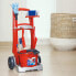 Фото #6 товара Theo Klein 6741 Vileda Broom Trolley I with Mop Bucket and much more I Vileda Design I Dimensions of the trolley: 29 cm x 24 cm x 60 cm | Toy for Children from 3 years.