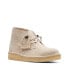 Фото #4 товара Clarks Desert Coal 26168791 Womens Beige Suede Lace Up Chukkas Boots