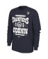 ფოტო #3 პროდუქტის Men's Navy UConn Huskies 2023 NCAA Men's Basketball National Champions Celebration Long Sleeve T-shirt