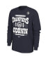 Men's Navy UConn Huskies 2023 NCAA Men's Basketball National Champions Celebration Long Sleeve T-shirt