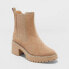 Фото #1 товара Women's Crispin Wide Width Chelsea Boots - Universal Thread Tan 12W