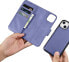 iCarer iCarer Wallet Case 2in1 etui iPhone 14 skórzany pokrowiec z klapką Anti-RFID jasnofioletowy (WMI14220725-LP)