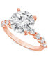 ფოტო #1 პროდუქტის Certified Lab Grown Diamond Engagement Ring (3-1/2 ct. t.w.) in 14k Gold