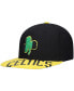 Фото #1 товара Men's x Lids Black, Gold Boston Celtics Hardwood Classics Reload 3.0 Snapback Hat