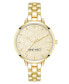 Women's Quartz Gold-Tone Alloy Link Bracelet Watch, 36mm