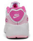 Фото #4 товара Toddler Girls Air Max 90 Casual Sneakers from Finish Line