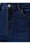 Yüksek Bel Cepli Kot Pantolon - Skinny Jean