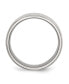 Фото #2 товара Stainless Steel Polished Brushed Center 8mm Edge Band Ring